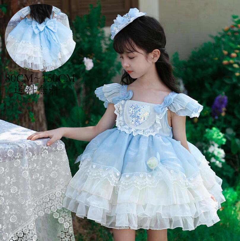 期間限定ジュニア 子供用 ワンピース コスチューム 衣装 可愛い 子供服 コスプレ Lolita 子供ワンピース ロリータ風 女児 イベント 洋服 子ども服 女の子 キッズワンピース 礼服 フォーマル 6,290円