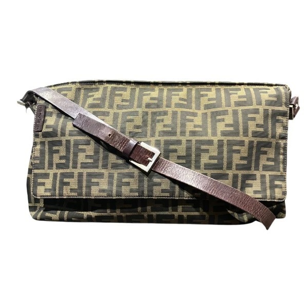 フェンディ FENDI ズッカ柄 マンマバケット ショルダーバッグ ボディバッグ 【中古】