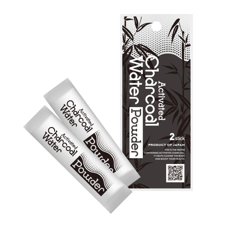 Activated Charcoal Water Powder アクティブ チャコールウォーター パウダー （健康補助食品）1袋（0.3g2本） 24袋入り