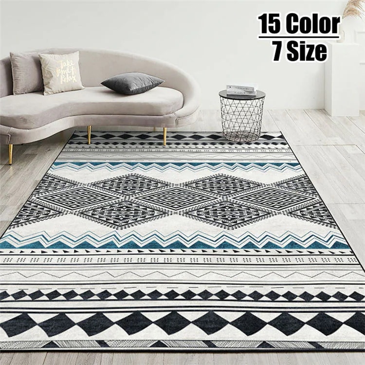 200×300cm 北欧風 モロッコ 大面積 タイルラグ 洗える ラグマット 滑り止め 絨毯　マット ラグラグ おしゃれ　オールシーズン ラグ ベッドルームリビングルーム 織 ラグマット 厚手 じゅう 5,200円