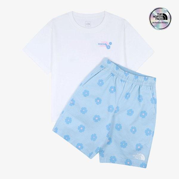[キッズ公式] NT7US11S キッズ ブリーズウェイ セット WHITE