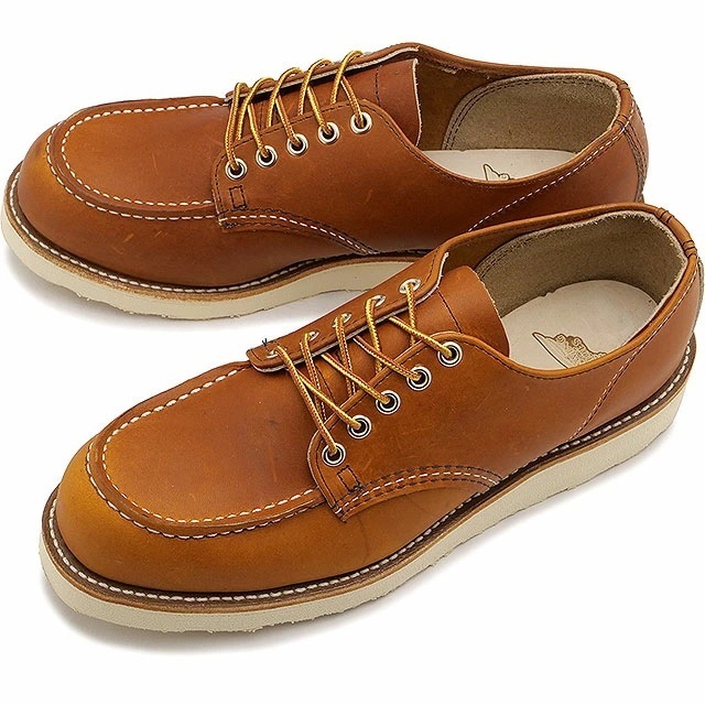 メンズ ワーク オックスフォード [8092 ] WORK OXFORD Dワイズ ローカットブーツ モックトゥ red wing オロレガシー 茶 ブラウン系