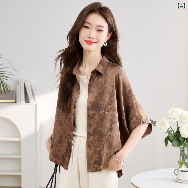 レディース トップス ファッション 上品 オフィス カジュアル 婦人服 おしゃれ シフォン シャツ 夏 エレガント 半袖 9,240円