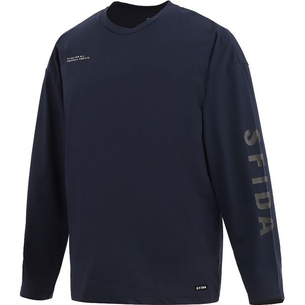 スフィーダ フットサルウエア SA-25104 NVY SOFT DRY ロングスリーブトップス S Navy
