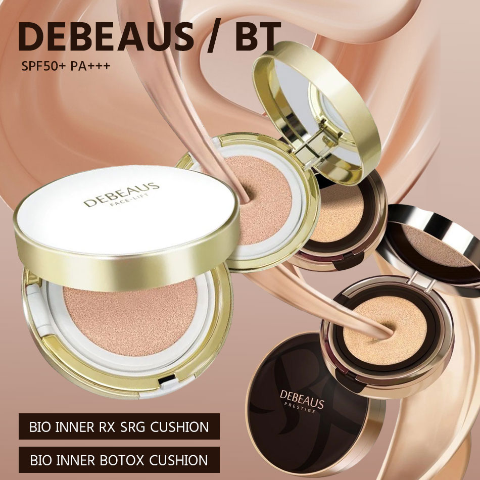 【国内発送】DEBEAUS ディビュース クッションファンデ バイオインナーBT ボトックスクッションファンデ 本体15g+レフィル15g（パフ2つ入）
