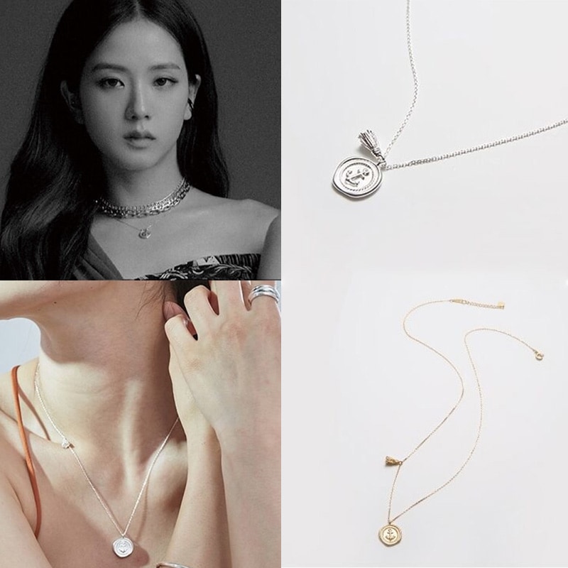 [BLACKPINK ジス着用] アンカー&タッセル ネクリス/韓国女性アクセサリー韓国ジュエリー