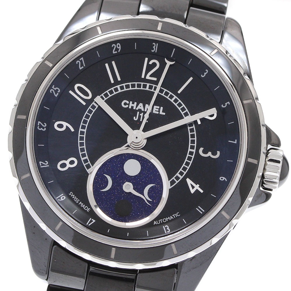 シャネル CHANEL H3406 J12 ファーズドゥリュヌ ムーンフェイズ 自動巻き メンズ 良品 _932364【中古】