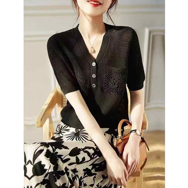 秋服 レディース ファッション オシャレ カワイイ シンプル 大人カワイイ 大きいサイズ 秋 シック Vネック セーター カジュアル トップス