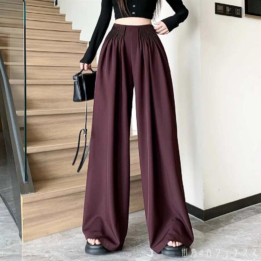 ワイドパンツ 3色 フレア Aライン ガウチョ ボトム ロング マキシ ポケット プリーツ ドレープ タッグ かわいい 大人可愛い 大人女子 綺麗 シンプル カジュアル 大人 上品 おしゃれ お洒落