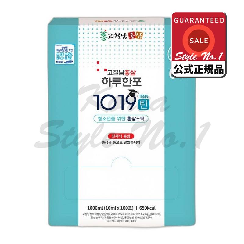 高鉄南紅参ハルハンポ1019ティーン紅参スティック100p 1L