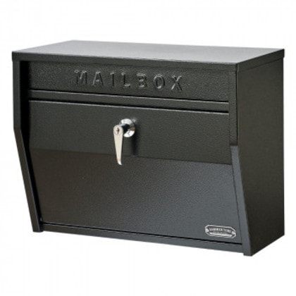 セトクラフト 壁掛けポスト ハンマートーン ブラック S24-0521-BK