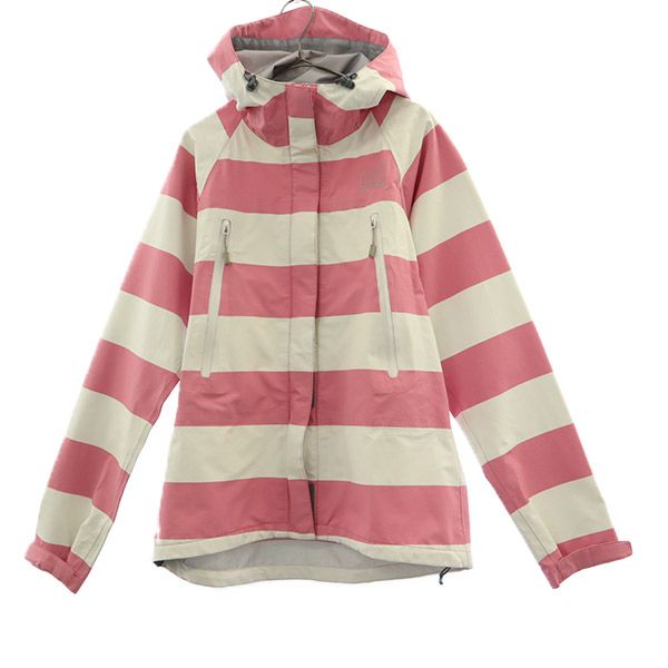 ボーダー ナイロンジャケット L レディース