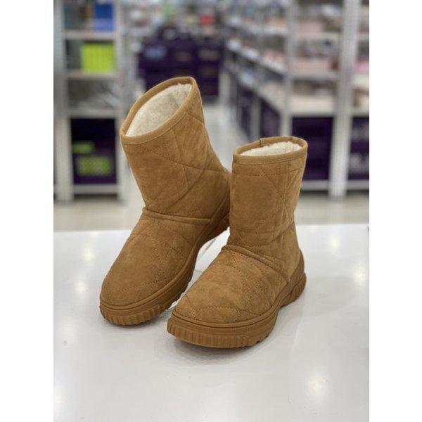 軽量クッション ファー起毛ウール 女性用ブーツ 2XWA77XI_GN