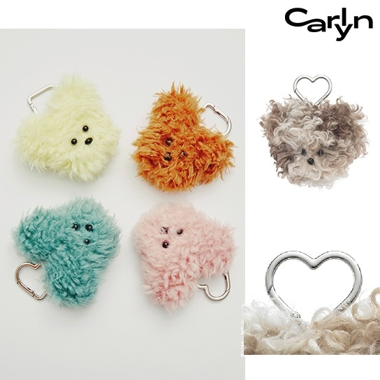 Fluffy Keyring _ 5colors 新商品 新学期 韓国ファッション 韓国人気 男女共用 バッグ 人形 キャラクター