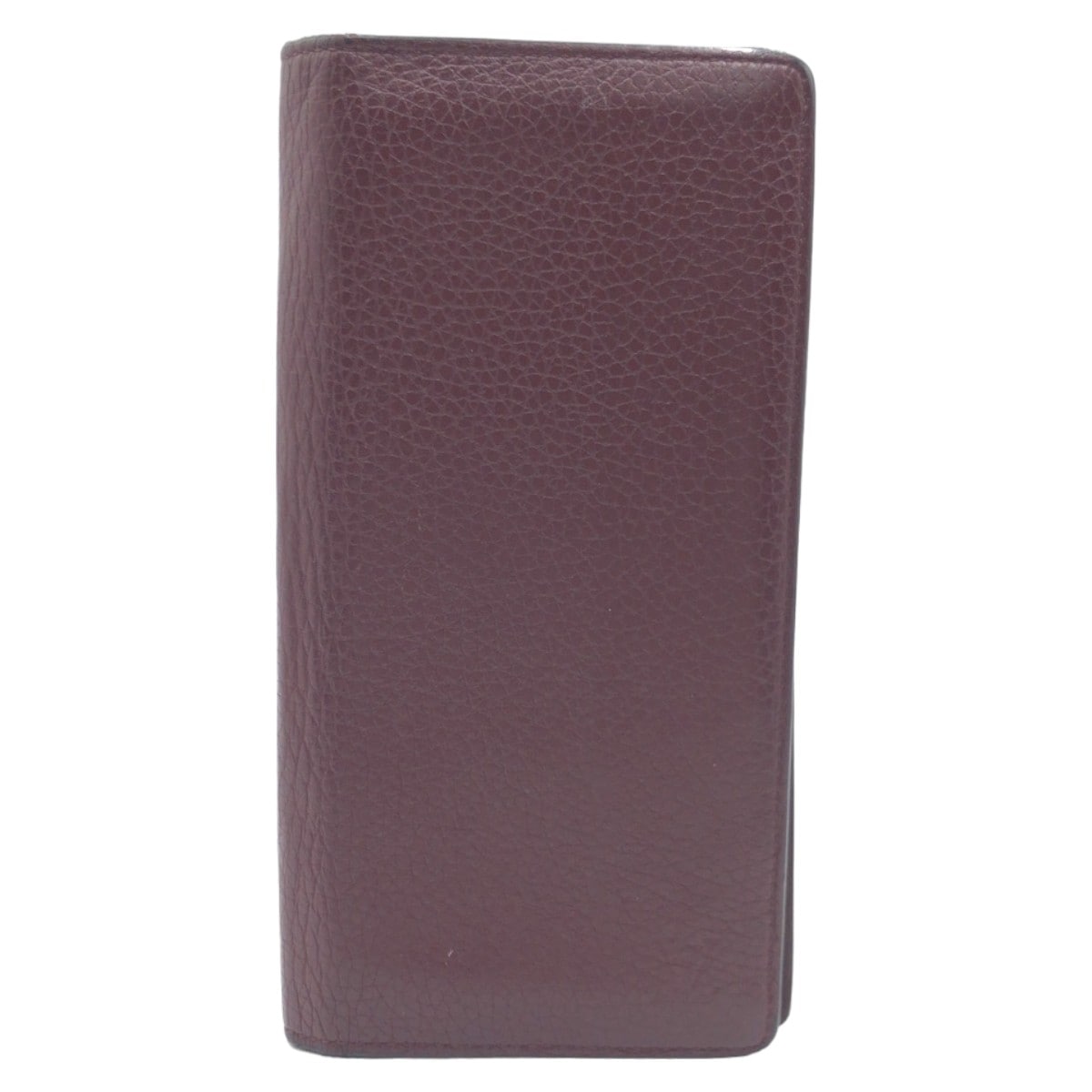 美品 トリヨン ポルトフォイユ ブラザ ブラウン シルバー金具 レザー M58202 長財布 札入れ メンズ 506409