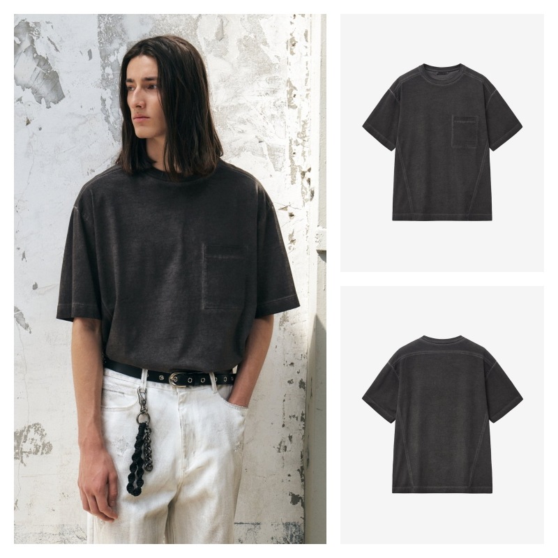 【INSILENCE】 LUNA WASHID POCKET T-SHIRT : CHARCOAL 7,875円