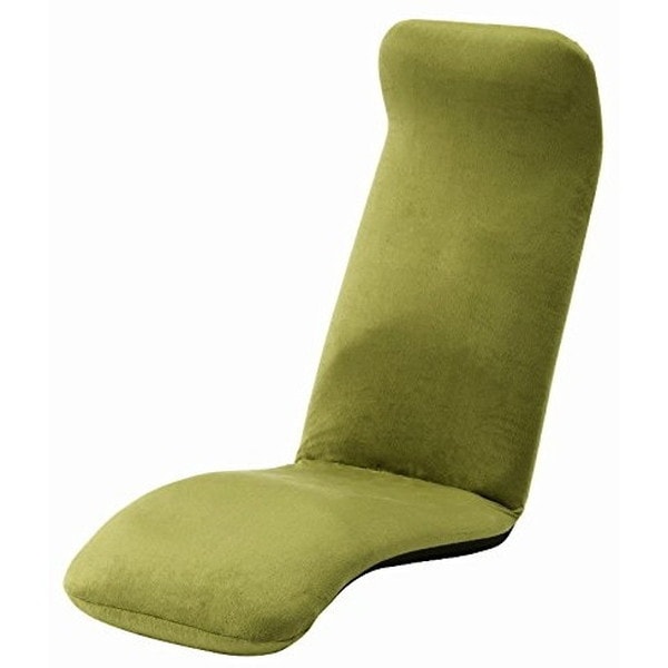 CELLUTANE 和楽チェア 下タイプ 座椅子 テクノグリーン 日本製 頭部 腰部 脚部 14段 リクライニング 一人掛け A555下-588GRN メーカー直送