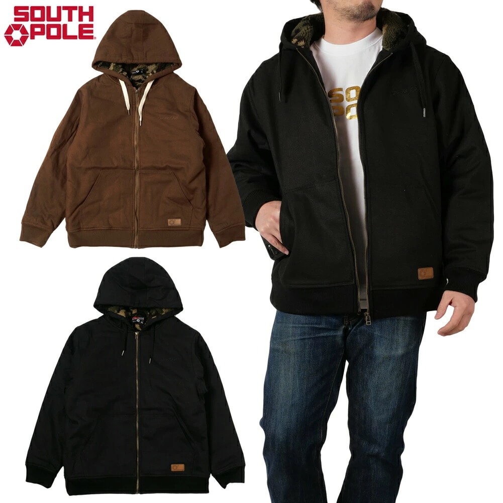 b系 メンズ アウター 裏ボア ワーク ジャケット 無地 HIPHOP ヒップホップ ストリートブランド 大きいサイズ メンズカジュアル 正規品 サウスポール SOUTHPOLE /11831500