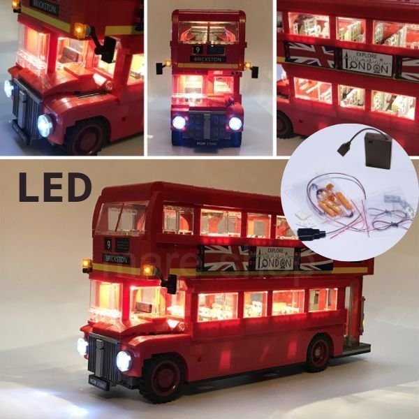 ブロック レゴ 互換 LEDライトキット バッテリーボックス ロンドンバス London Bus
