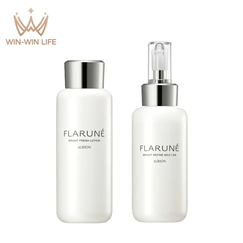 フラルネ ブライトリファイン ミルク f M or EM（乳液）200g & フレッシュローション（美白化粧水）200ml スキンケアセット 医薬部外品 リニューアル発売 透明感 美白有効成分