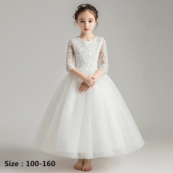 超人気 ピアノ発表会 ドレス 子供 中学生 ワンピース キッズドレス フラワーガール ベールガール リングガール 子供 女の子 演奏会 撮影 フォーマル お呼ばれ 結婚式 ロングドレス お姫様 プリン 6,749円