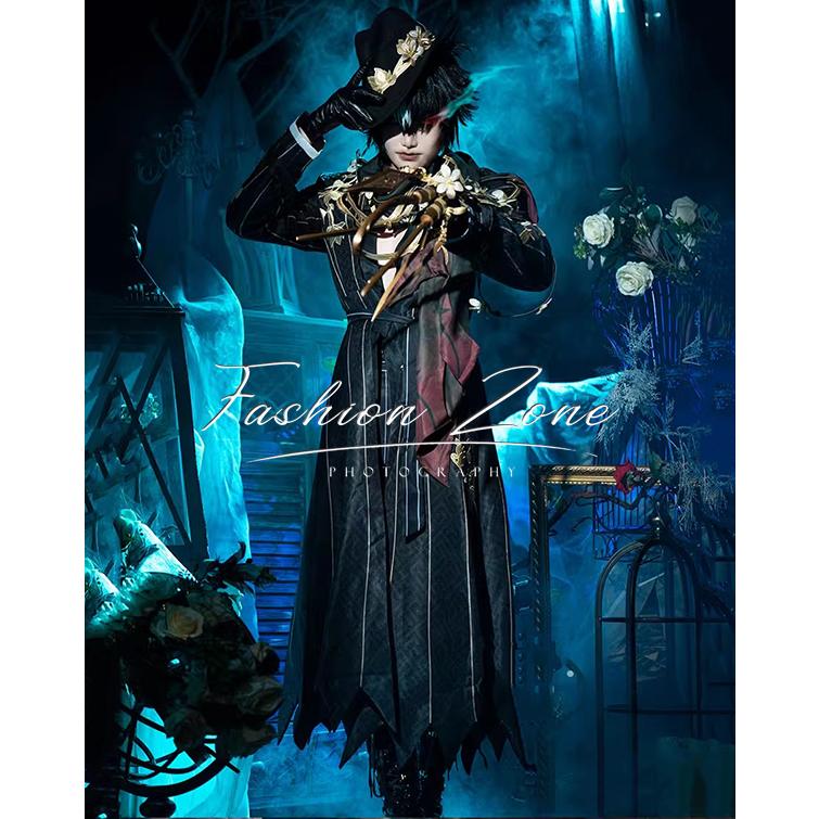 IdentityV 第五人格 風 リッパー ジャック 夜来香 コスプレ衣装 ウィッグ 靴 cosplay ハロウィン仮装 変装