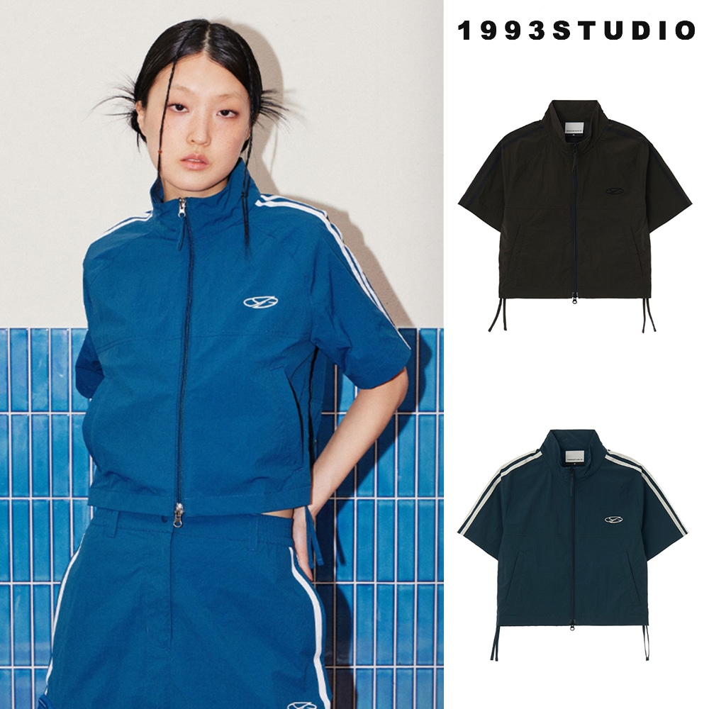 [1993studio] Symbol Logo Track Shirring Zip-Up