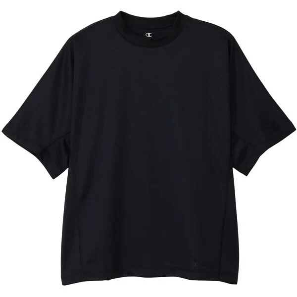 チャンピオン リカバリーウエア C3-CS390 090 SHORT SLEEVE T-SHIRT ブラック S 半袖Tシャツメンズ