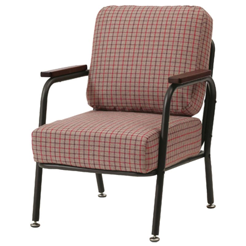 プティ ソファ 1人掛け RKC-101GY 【 カウチソファ インテリア雑貨 1人掛けソファー 布地 アームソファ パーソナルチェアー リビング家具 一人掛け おしゃれ 】