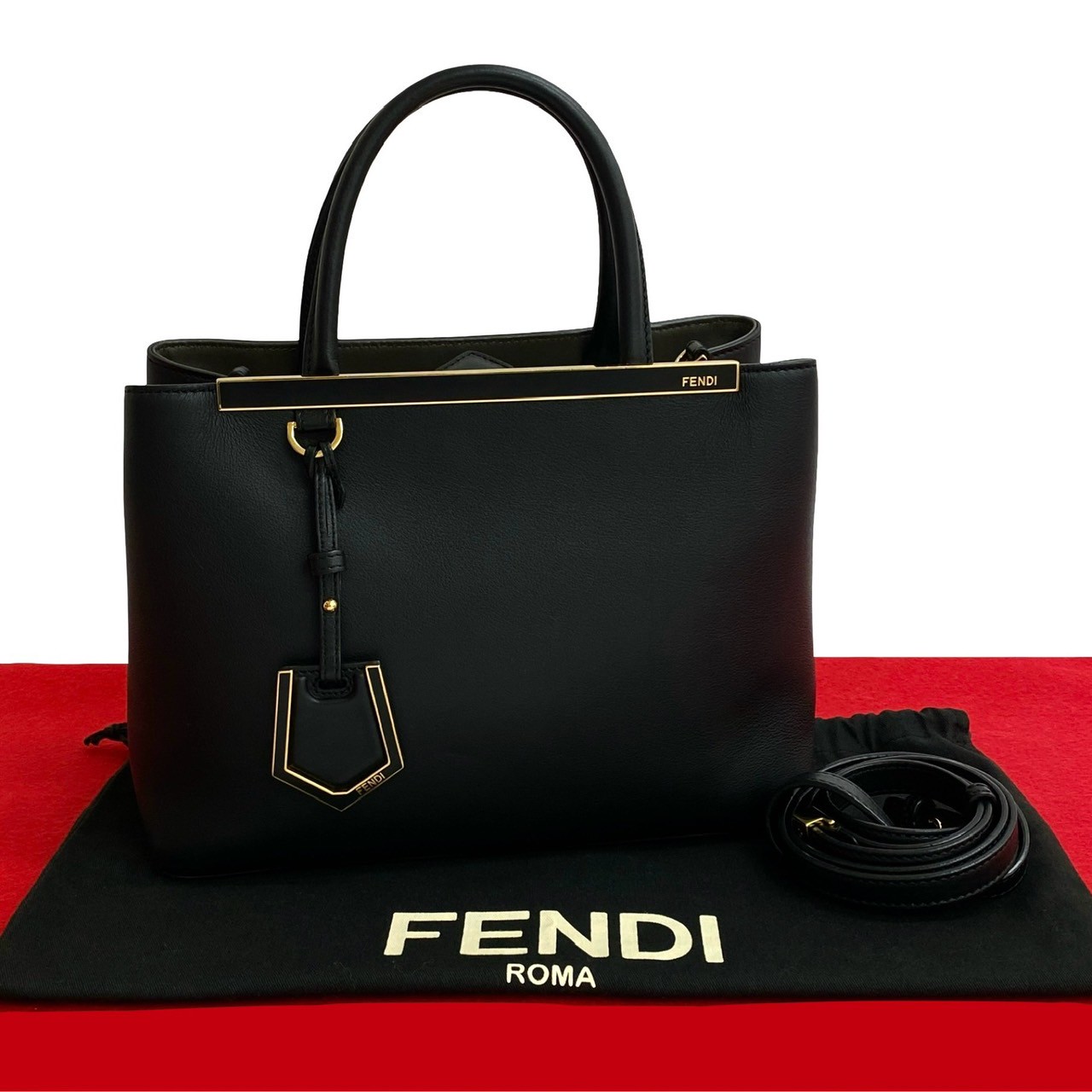 プチ トゥージュールショルダーバッグ レザー ブラック 26695