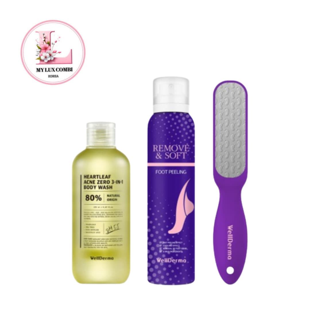 完璧 バディ フット セット (弱酸性 バディウォッシュ + フットピーリングジェル + 角質除去バー)
