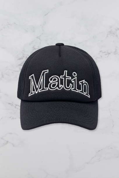Qoo10 Matin Kim MATIN MESH ロゴ キャップ [