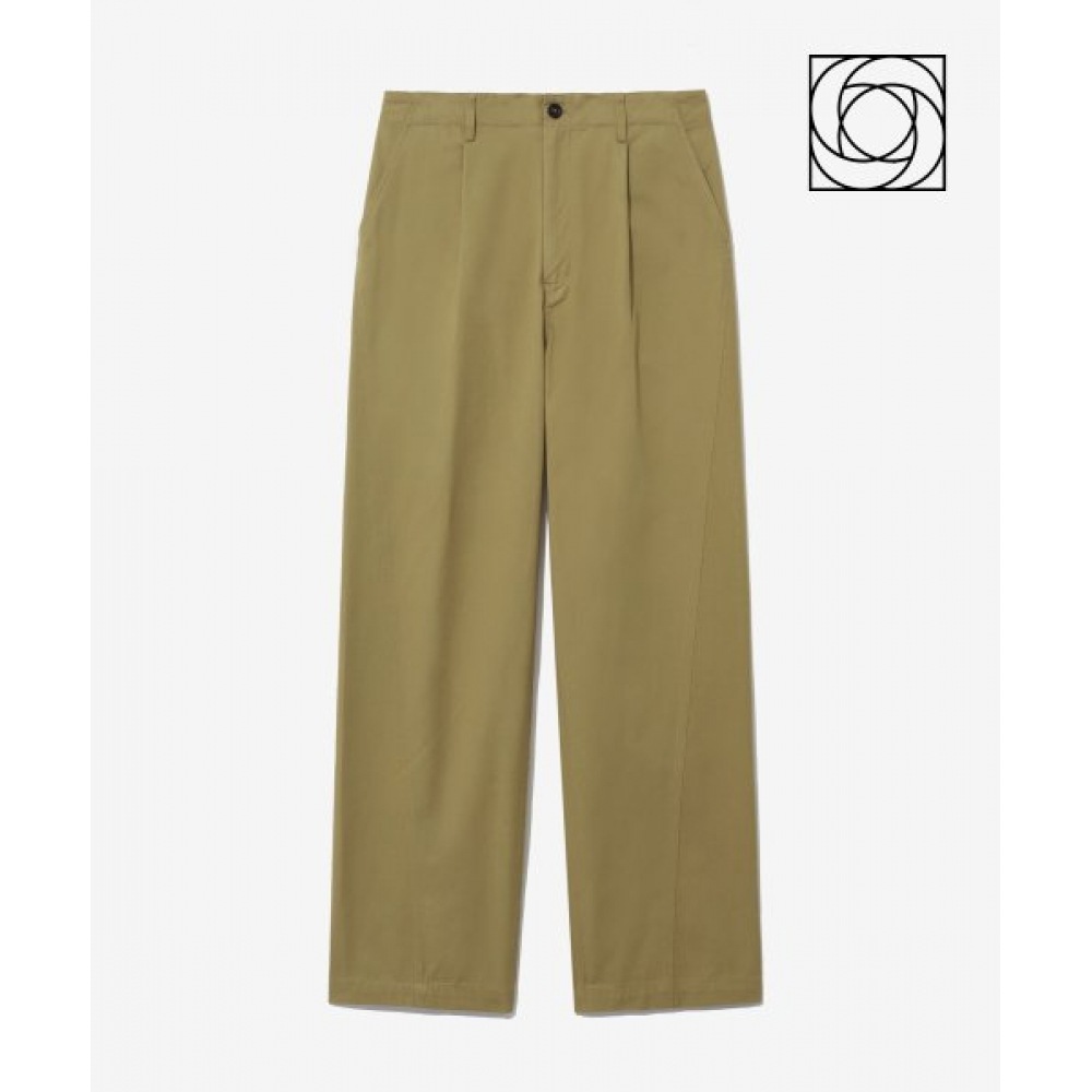 YALE オーガニックコットンカーブチノパンツベージュ