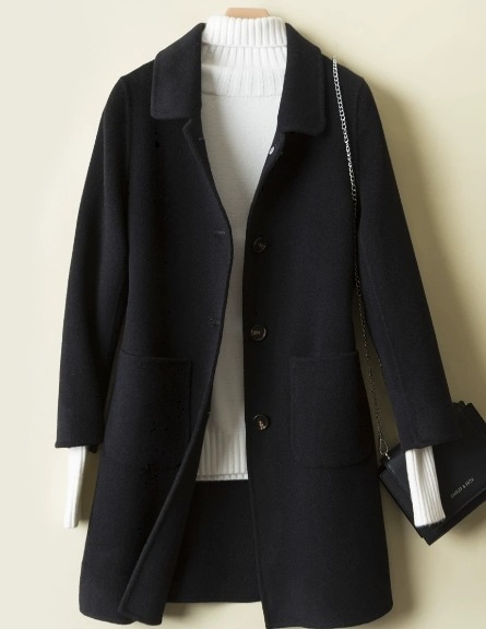 レディース コート ウールロングコート 長袖 襟付き ストレート スマート Iライン ポケット 大人可愛い きれいめ シンプル カジュアル 上品 おしゃれ エレガント かっちり シック 高級感 無地