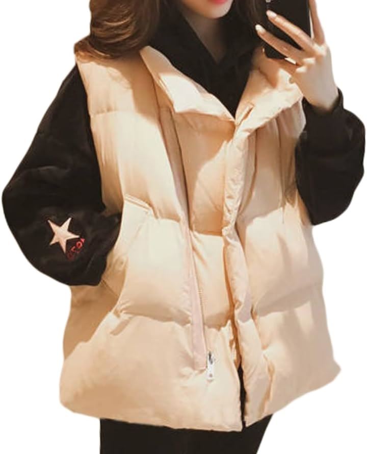 中綿ジャケット レディース アウトドア 冬 秋冬 おしゃれ ゆったり あたたかい ハイネック ショート丈( ホワイト, S Regular)