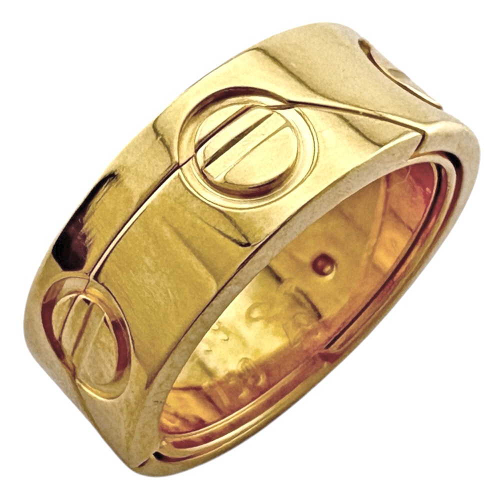 カルティエ アストロ ラブリング リング 指輪 9号 18金 K18イエローゴールド CARTIER 中古 美品