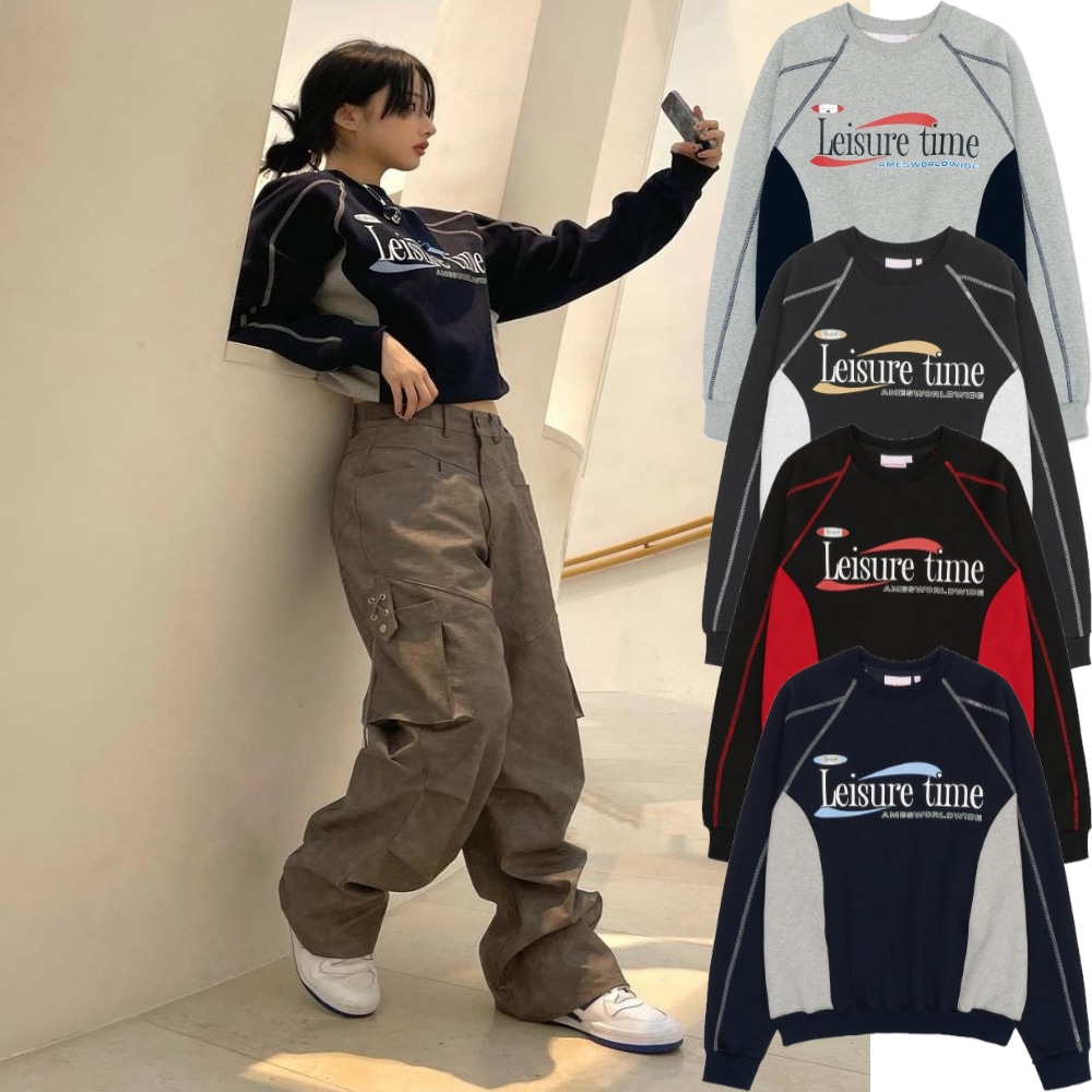 LEISURE TIME LOGO SWEATSHIRT/ユニセックス