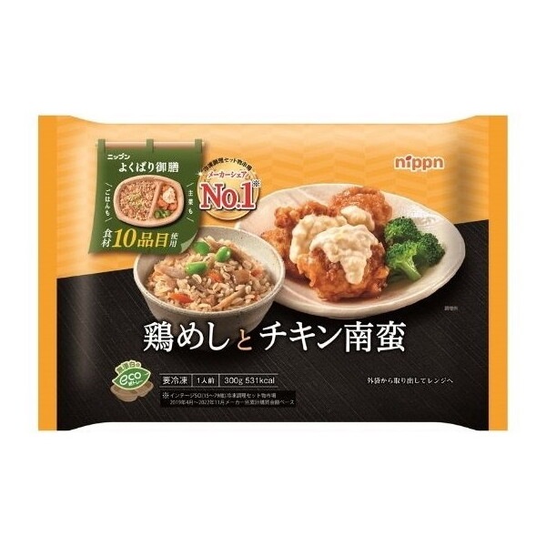 冷凍 よくばり御膳 鶏めしとチキン南蛮 300g x12 メーカー直送