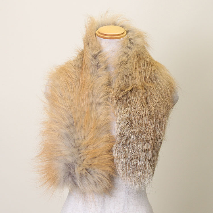 ゴールデンフォックス ファー ストール ナチュラルカラー 送料無料 レディース ギフト プレゼント