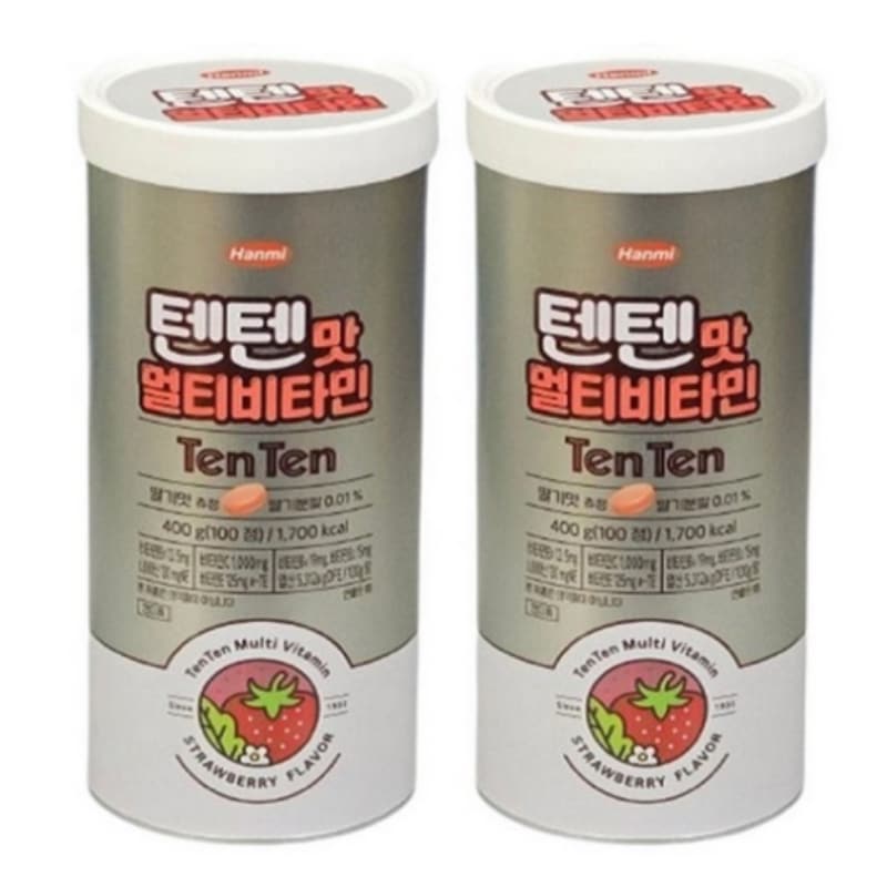 [1+1] ハンミ テンテン味 マルチビタミン 100錠 × 2個テンテン／ピョンウソク（変優奭）おやつ風ビタミン