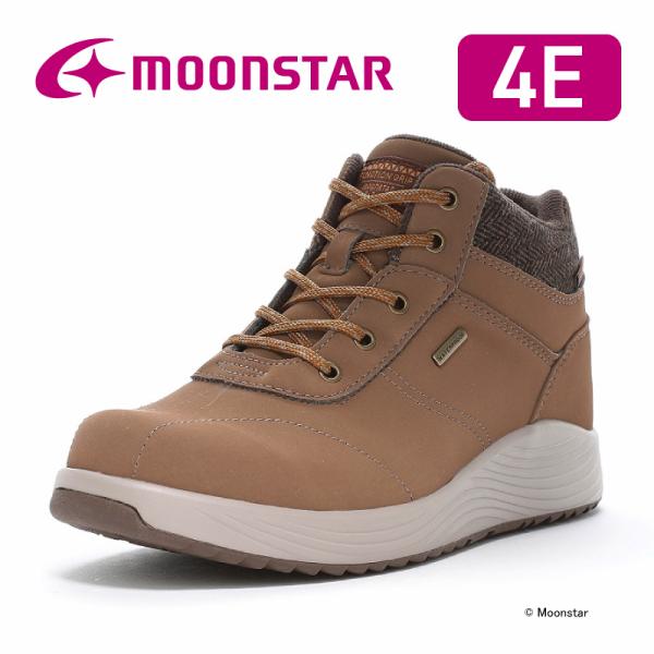 ムーンスター スニーカー 防水 防滑 幅広4E レディース ウィンター シューズ 靴 滑りにくい moonstar SPLT FGL91 ヌバックトープ [2024年秋冬新作] 9月12日発売