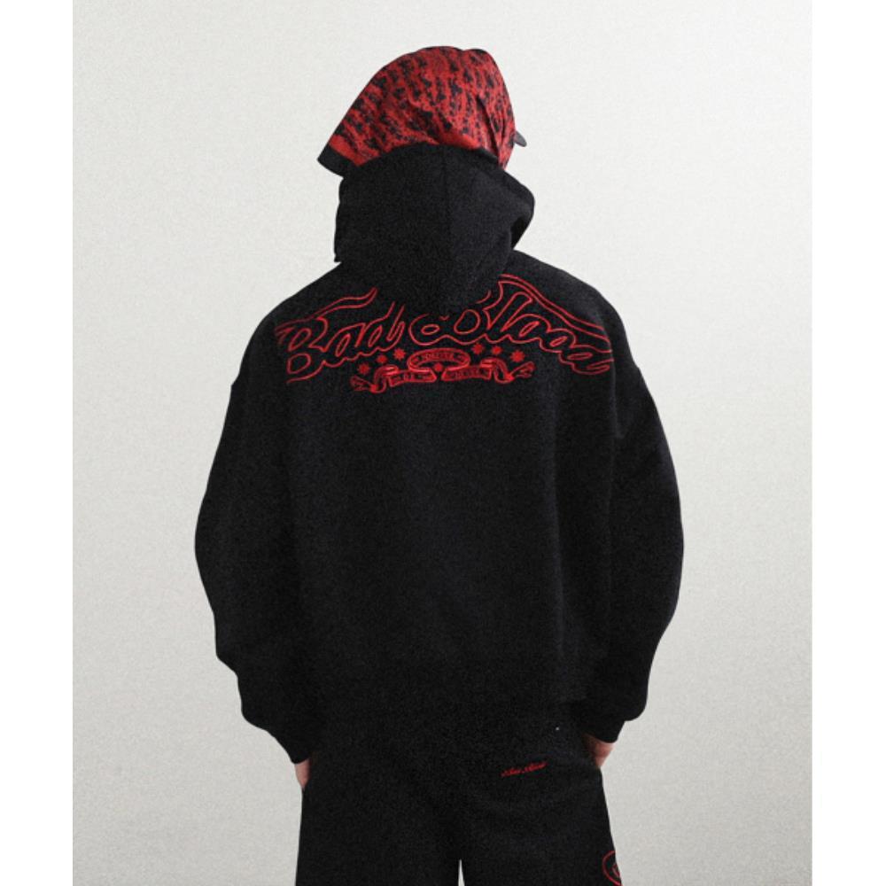 BADBLOOD Mystic Capsule Hood Zip-Up Black w-hde24-062