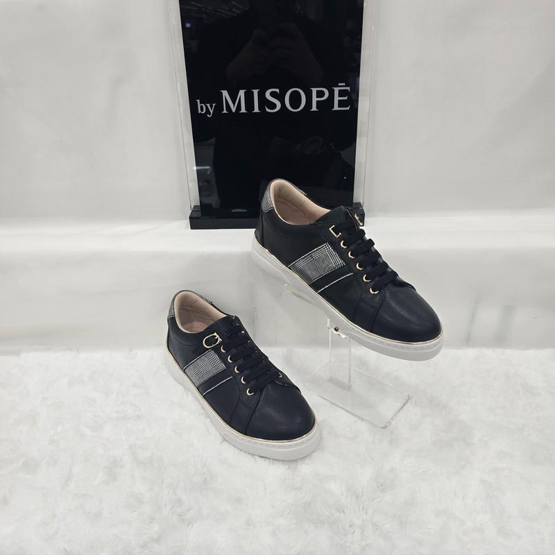 By 女性チェックポイントスニーカー 112HT330SS001 BLACK 3 JJ
