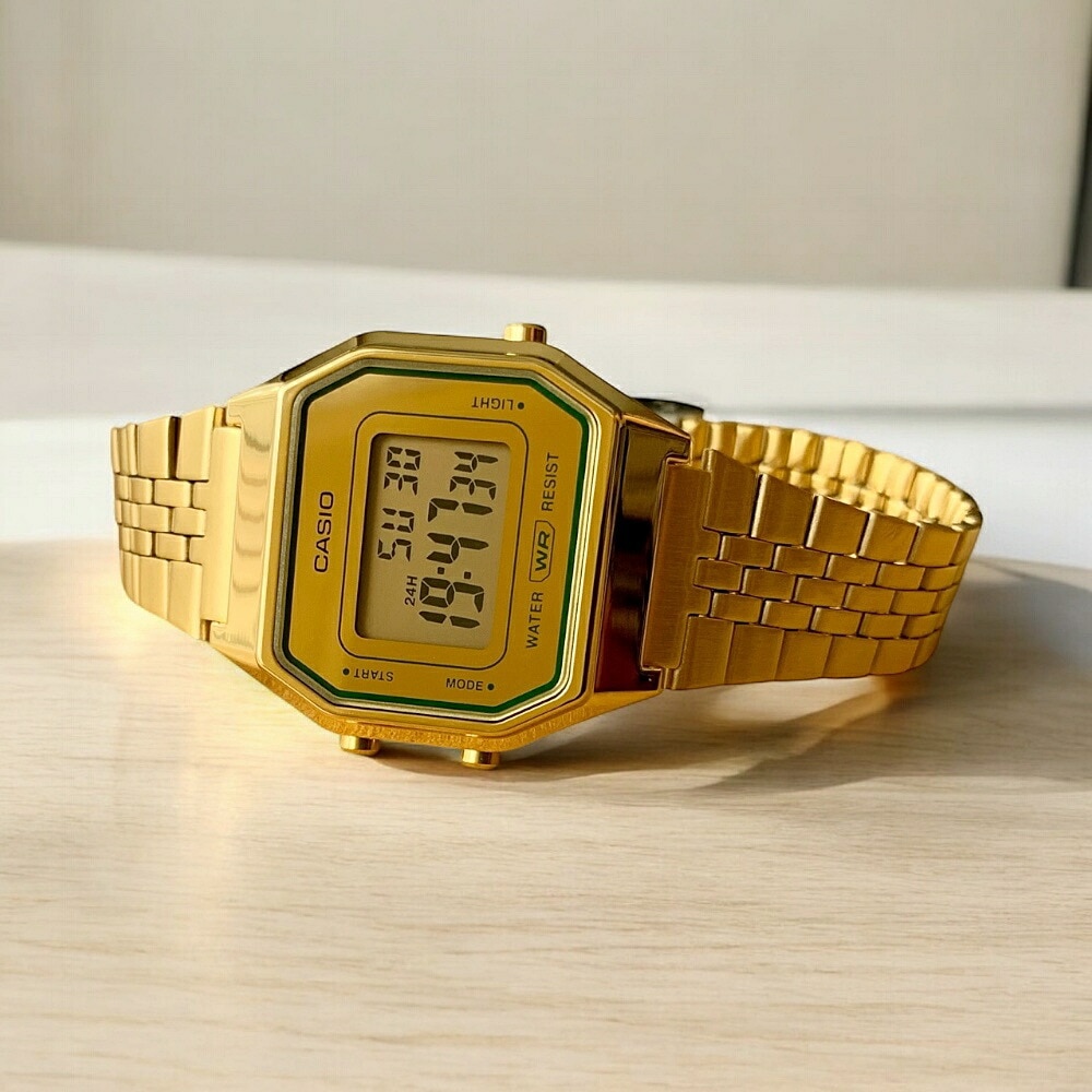 海外モデル カシオ CASIO 腕時計 レディース キッズ ユニセックス チプカシ デジタル クオーツ 防水 シンプル ゴールド グリーン メタルバンド 中学生 高校生 プレゼント ギフト 時計 誕生 7,298円