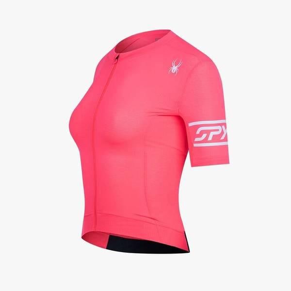 女性サイクルスリーブグラフィック半袖ジャージ TIER-0 SPKPCNFT552WHPK 710077