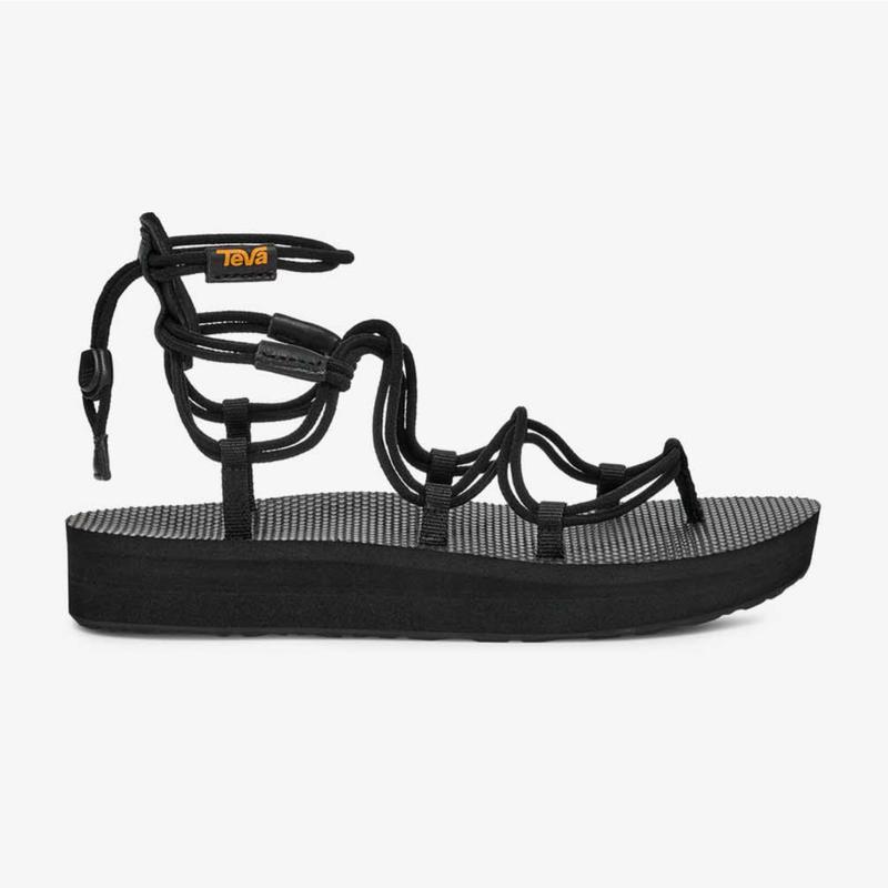 [TEVA] 女性用軽量厚底サンダル ミッドフォーム インフィニティ (STVF2517890-BLK)