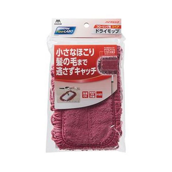 （まとめ）山崎産業 FloorLABOハイマジックドライモップ スペア 1枚[x10セット]