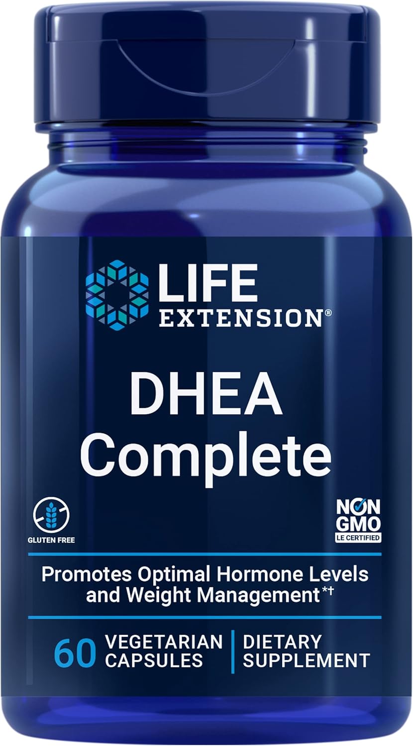 Life Extension DHEデヒドロエピアンドロステロン and 7-Keto Complete Vegetarian Capsules 60 Count