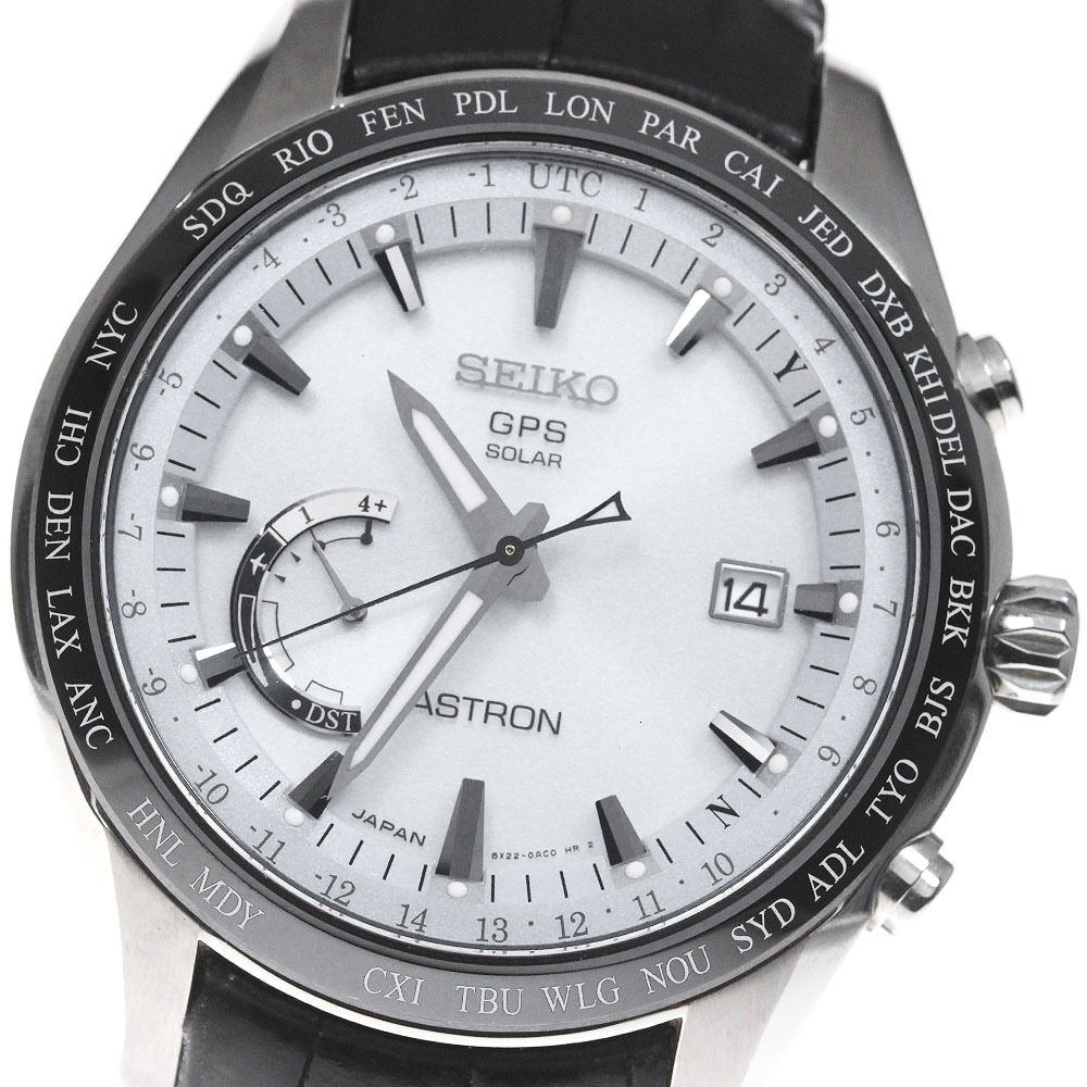 セイコー SEIKO SBXB093/8X22-0AG0 アストロン デイト ソーラー電波 メンズ 箱・保証書付き_845587【中古】