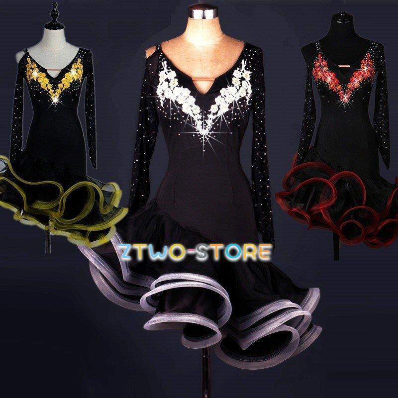 新しい子供用ダンスウェア ラテンダンス ダンス服 社交ダンス ラテン ステージ衣装 ワルツ タンゴ服 モダンダンス 練習着dm061g4 2枚購入で2583円OFF